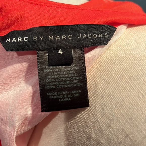 Marc by Marc Jacobs coral dress sz 4 - Picture 5 of 5